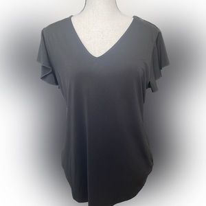 Tahari butterfly sleeve top